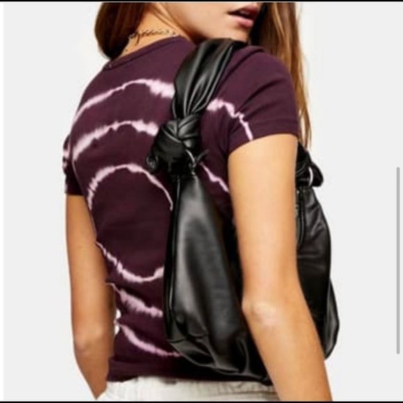 TopShop Purple Crop tee shirt Small NWT - Picture 2 of 7